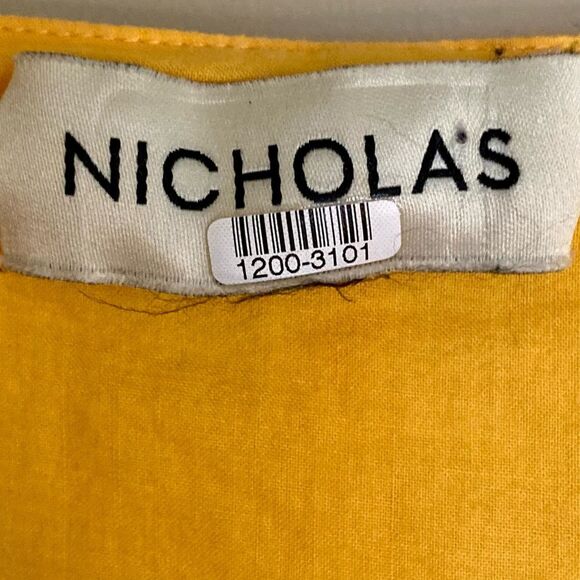 Revolve Nicholas Ruched Sleeve Button Front Dress Yellow Polka Dot No Belt 10 - Picture 14 of 16